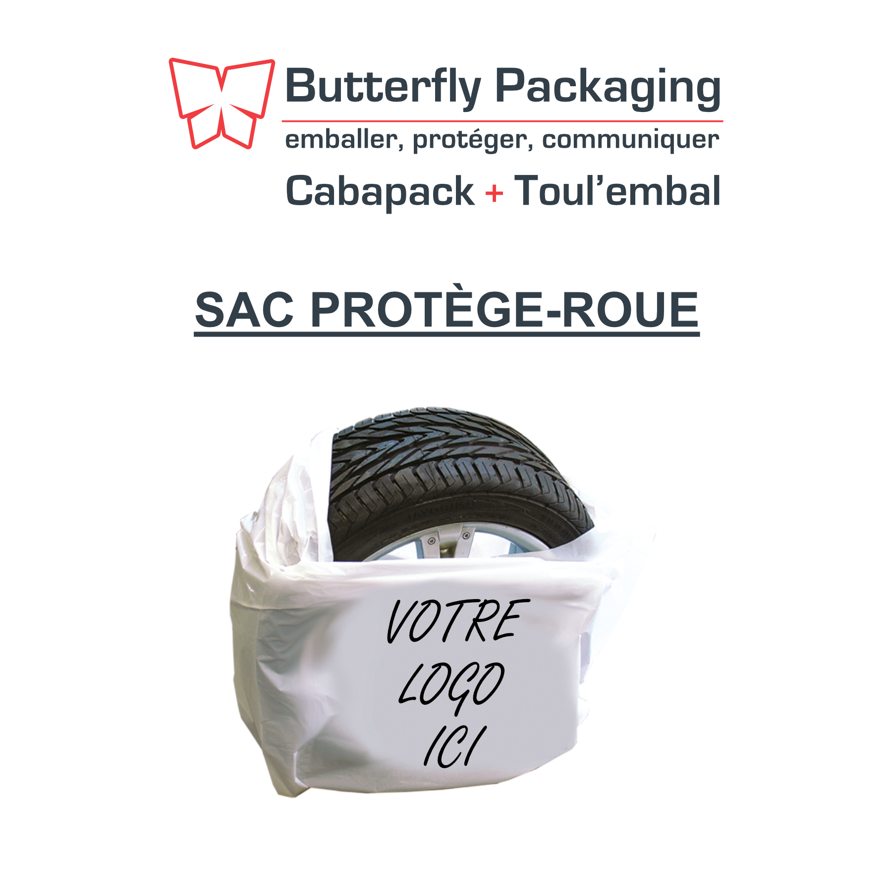 Housse de siège en tissu personnalisée - Butterfly Packaging