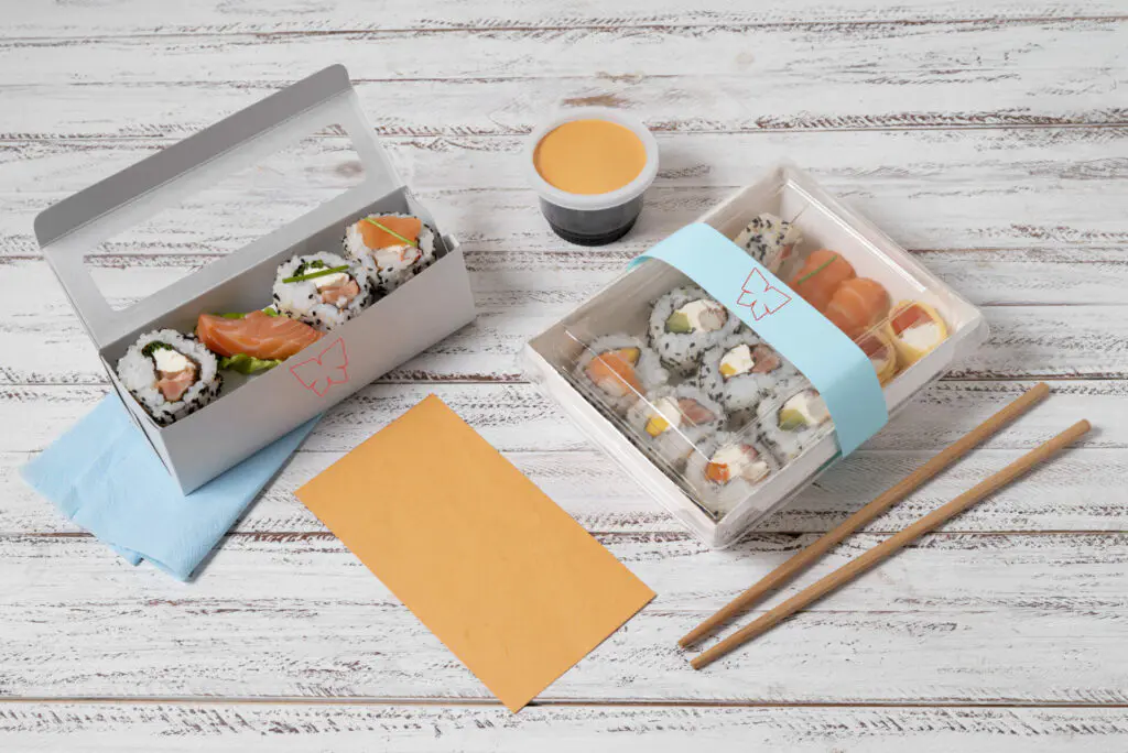 Baguettes à sushis personnalisées, baguettes personnalisées, étui